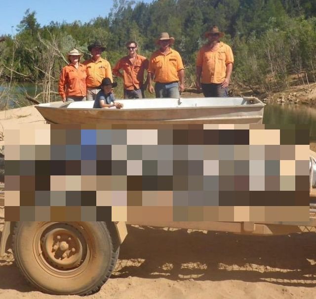 В Австралии был пойман 600-килограммовый крокодил