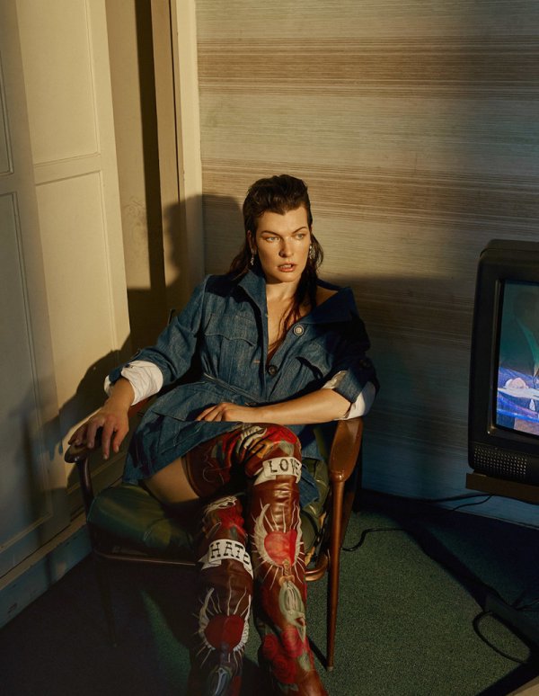  Milla Jovovich  Vogue Ukraine,  2016