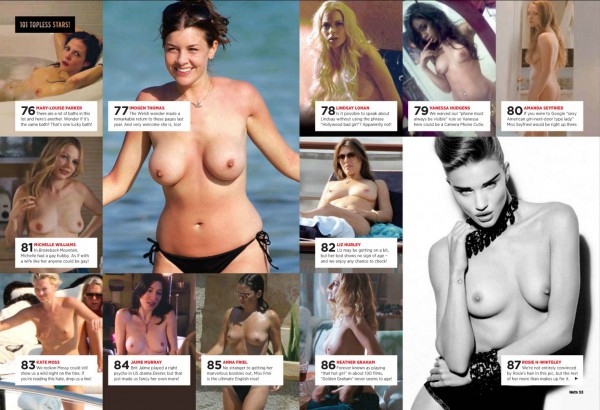 101 topless stars " "